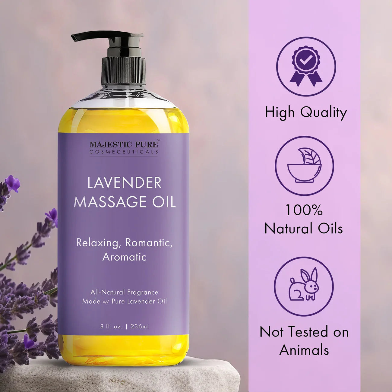 🌿 Herbal Lavender Pain Relief Oil – Offer (Buy 1 Get 1 FREE)